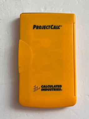 Calculated Industries ProjectCalc Portable 8515 Calculator - Yellow